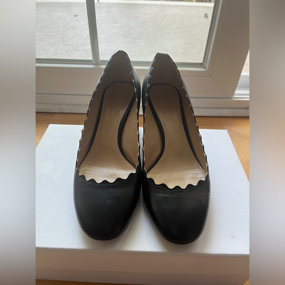 Chloe Lauren Black Pump Women's Shoes 36.5